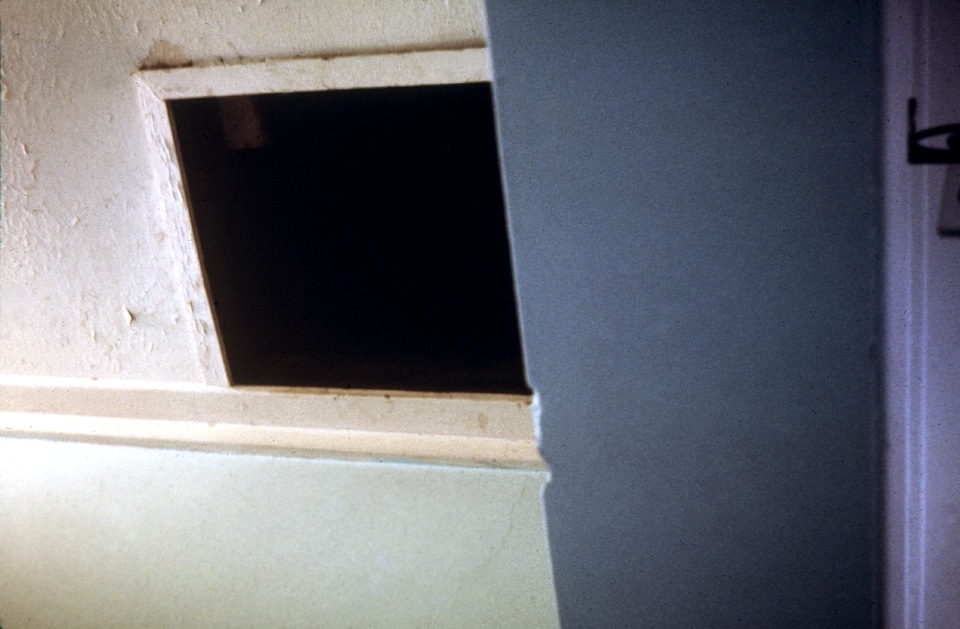 Attic entrance hostel
