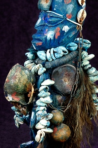 African smallpox statue