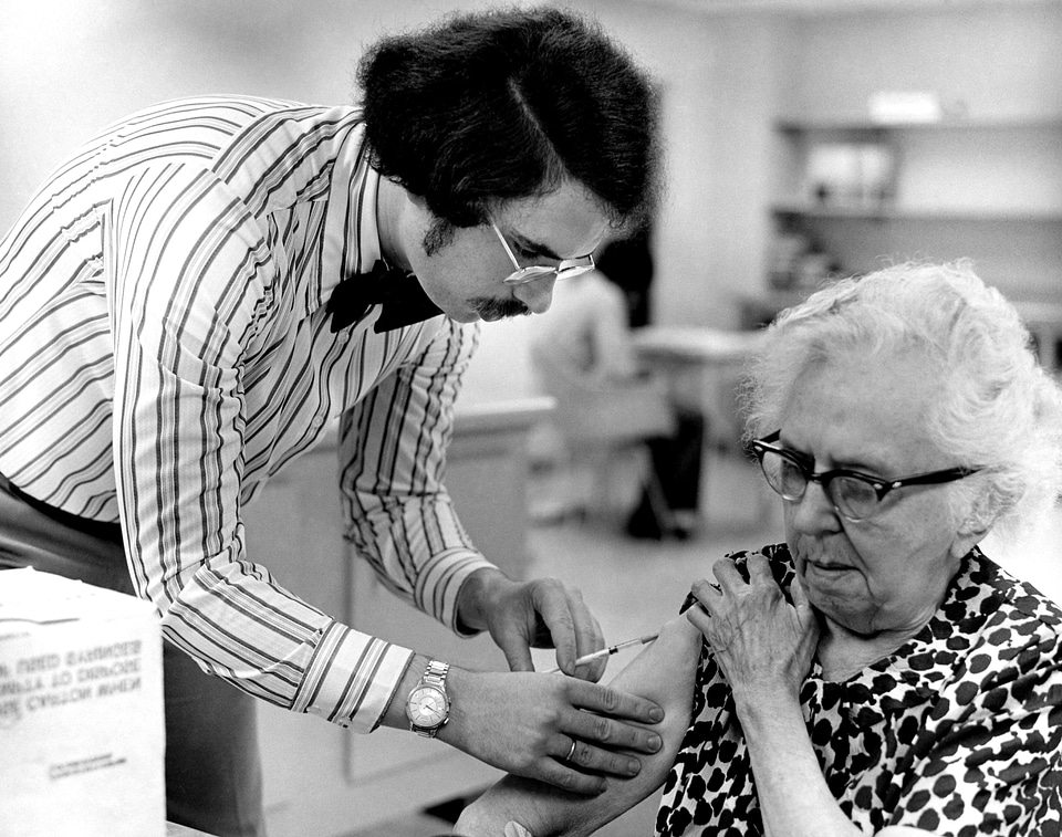 Black And White doctor elderly