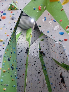 Climbing holds artificial climbing wall climbing routes photo