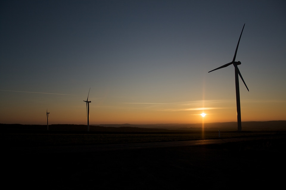 Energy wind power sky