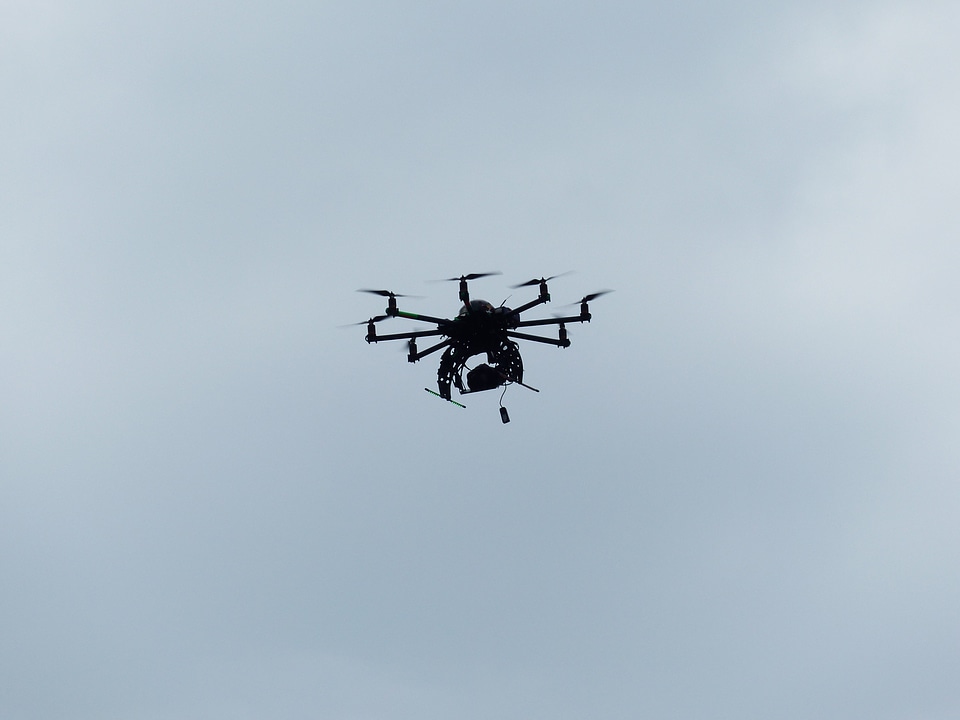 Camera flying sky