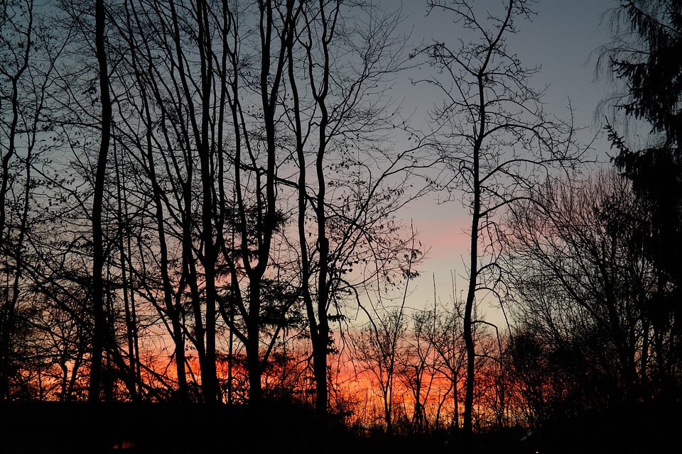 Afterglow evening sky clouds
