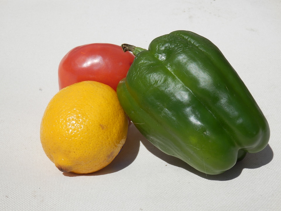 Tomato green pepper food