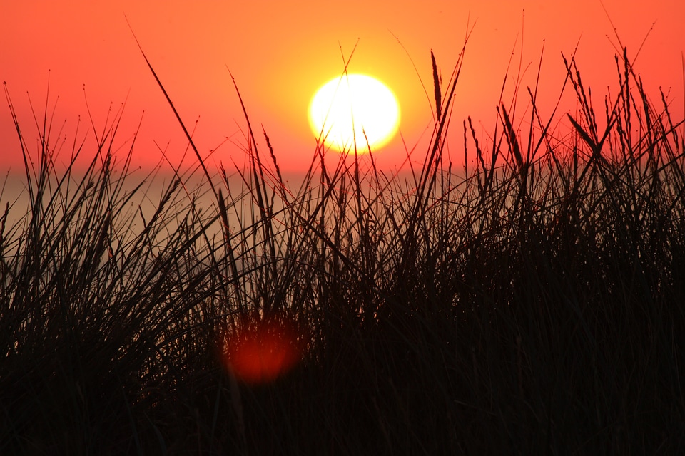 Sunset north sea abendstimmung