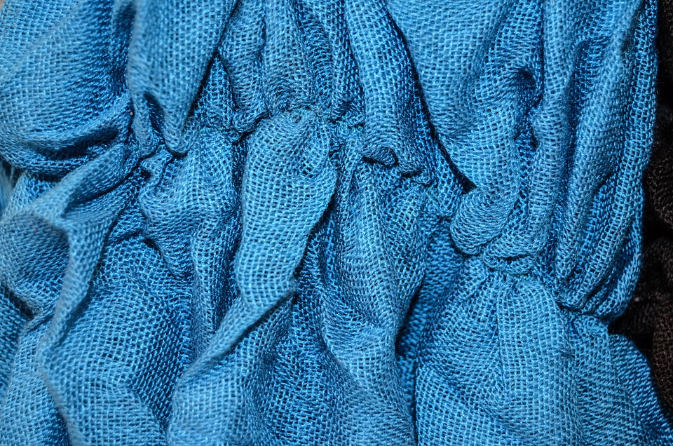 The background blue color