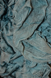 The background blue color