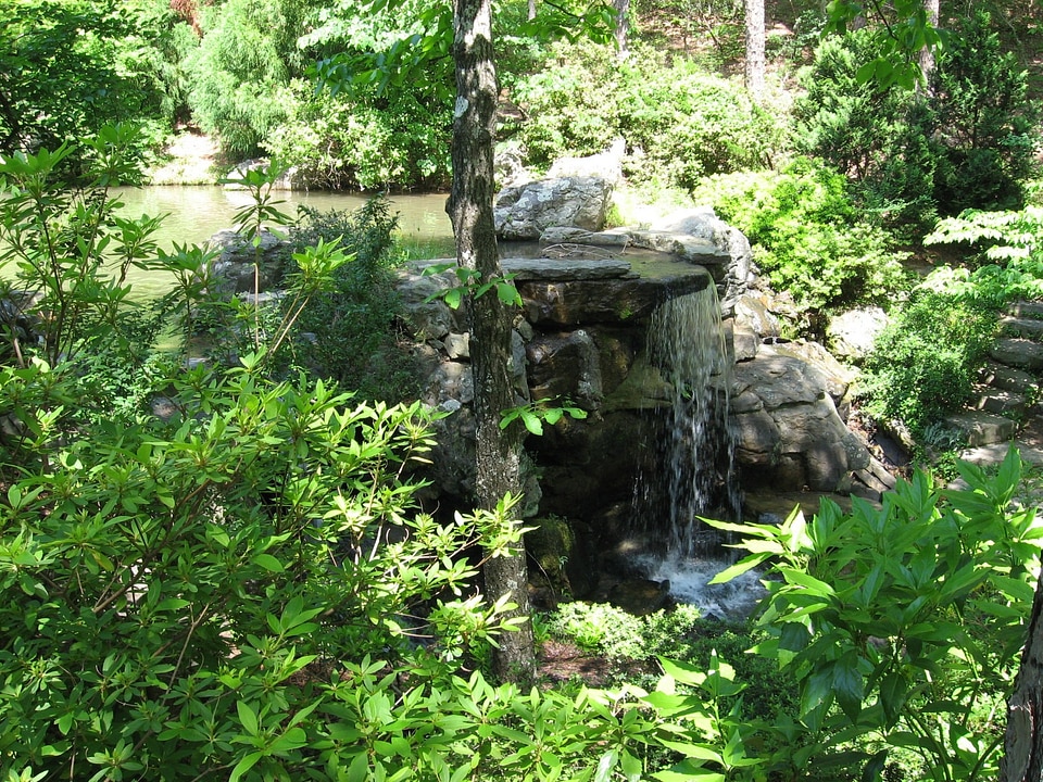 Stream natural rock