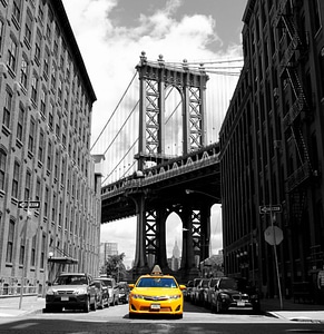Taxi yellow city photo