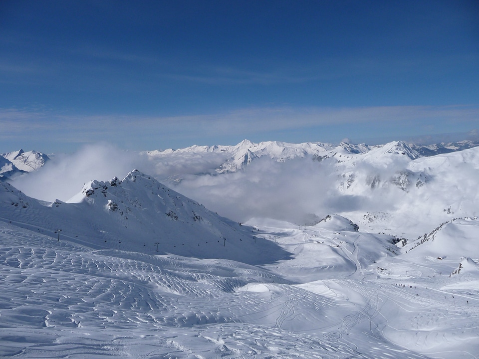 Winter landscape switzerland