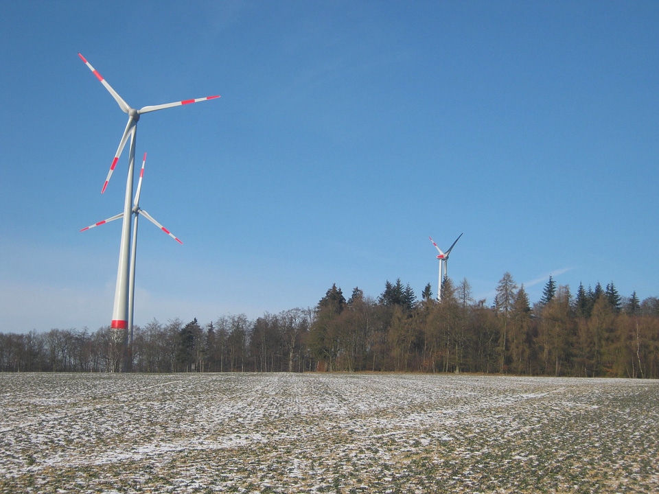 Wind turbines energy wind power