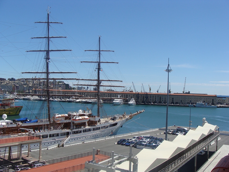 Yacht at sea ship photo