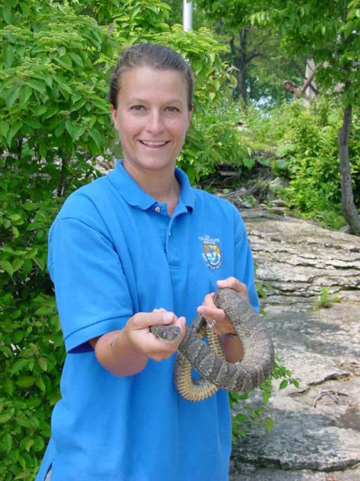 Lake person snake