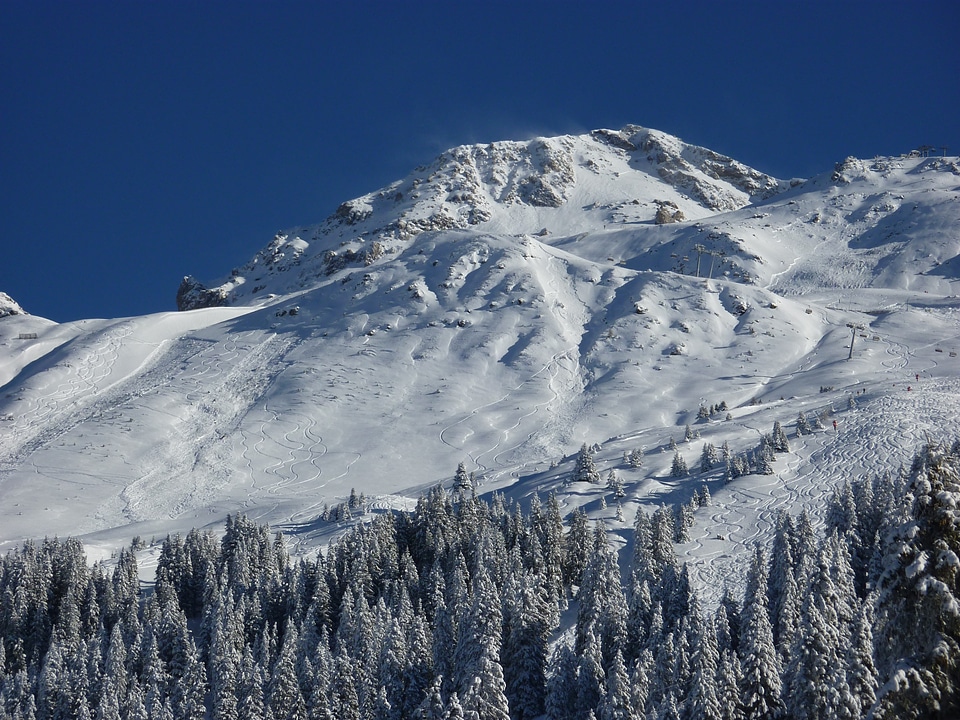 Winter wintry swiss alps