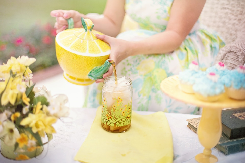Summer tea party iced tea