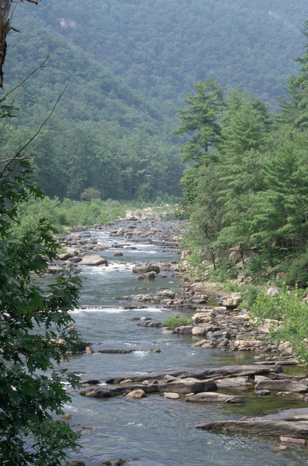 Passing river 
