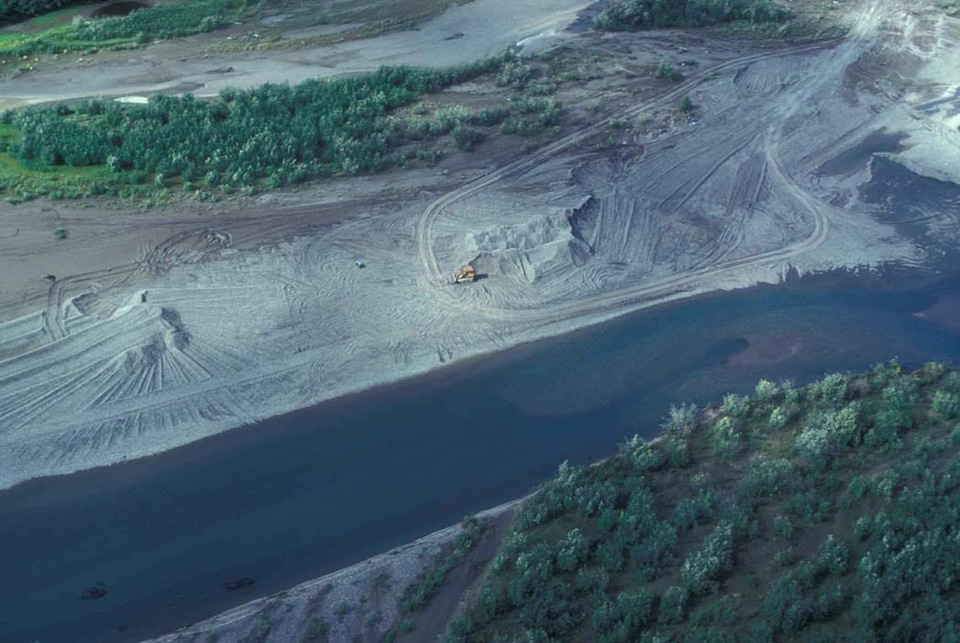 Extraction gravel sight
