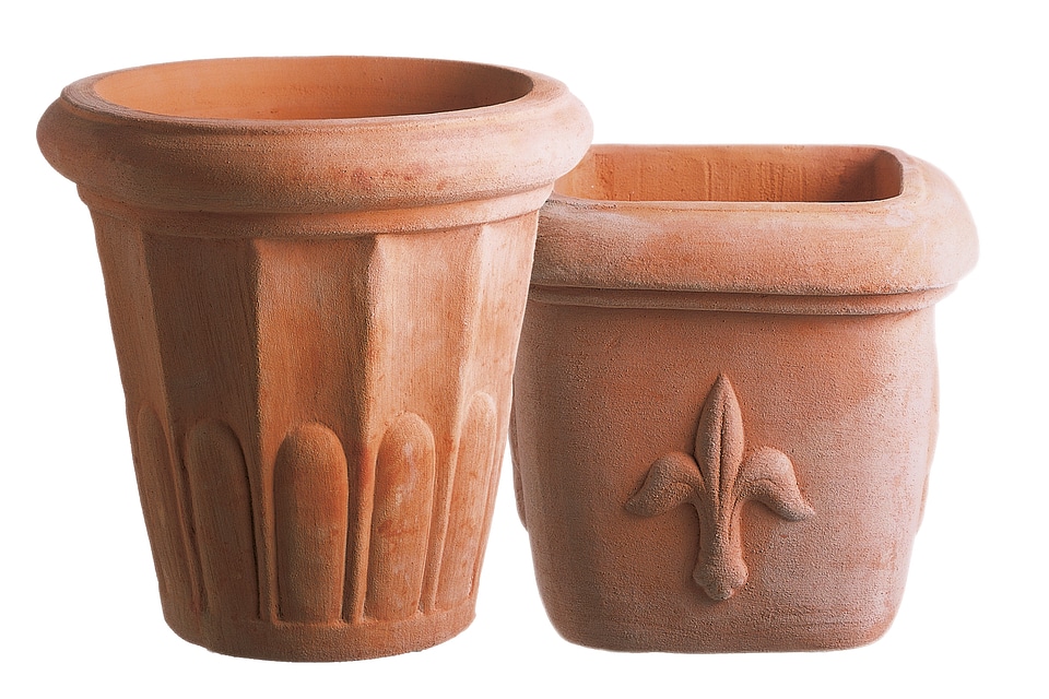 Fired clay unglazed ceramic products