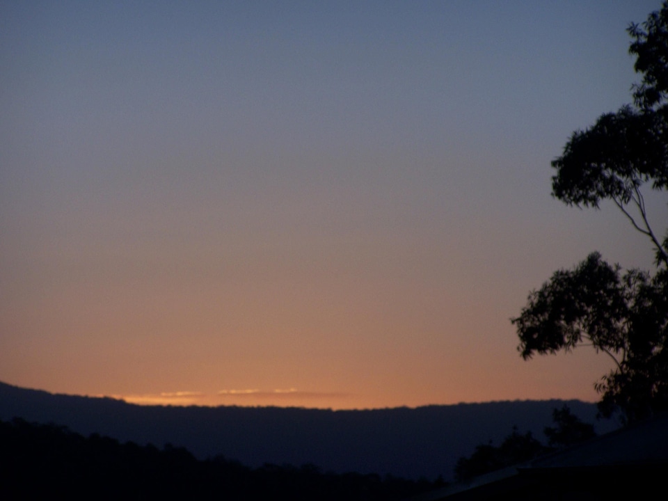 Hill sunset 