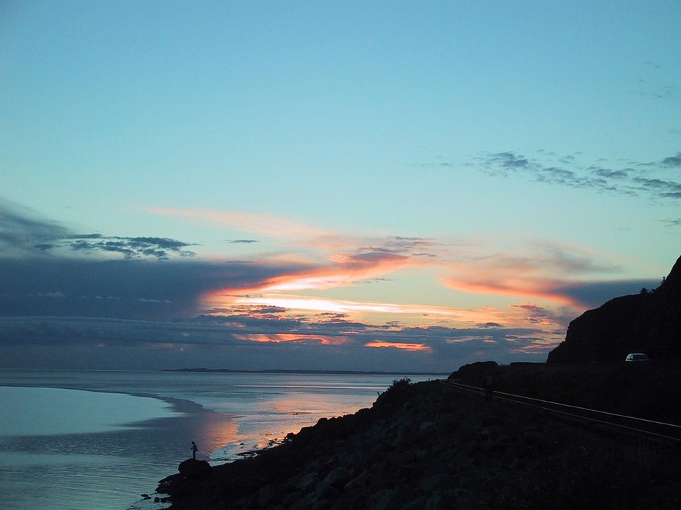 Alaska ocean sunset