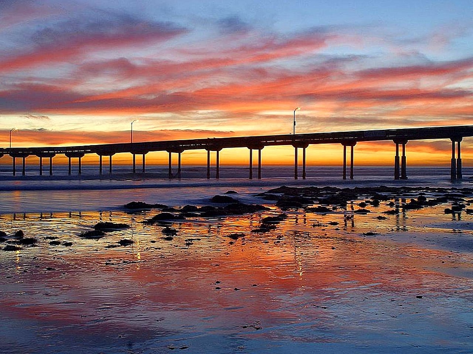 Ocean phylum sunset