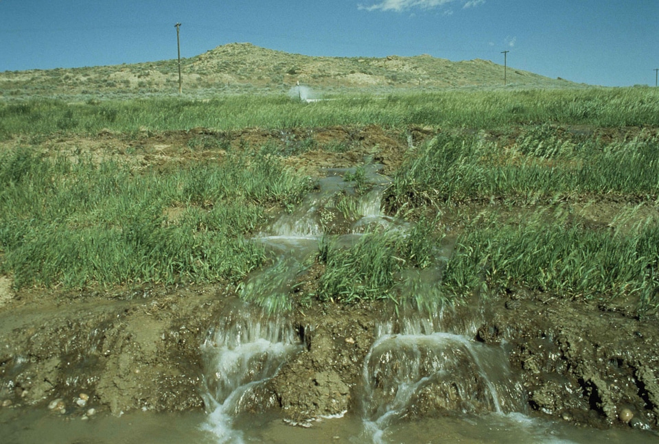 Erosion irrigation loss