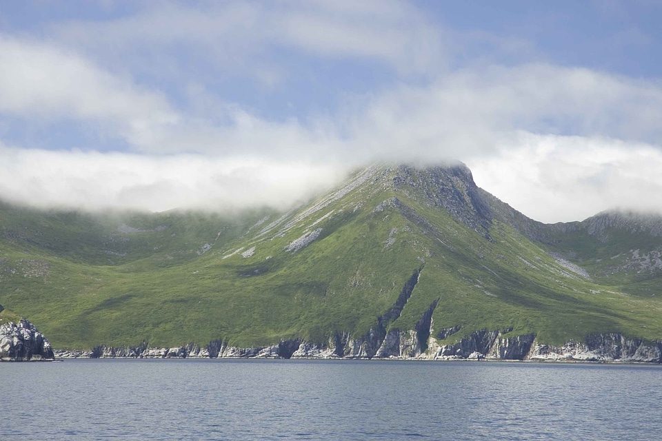 Looking shoreline water