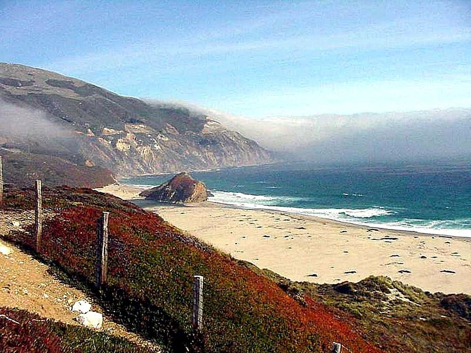Coast ocean waves