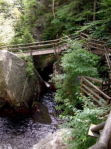 Bridge mountain water