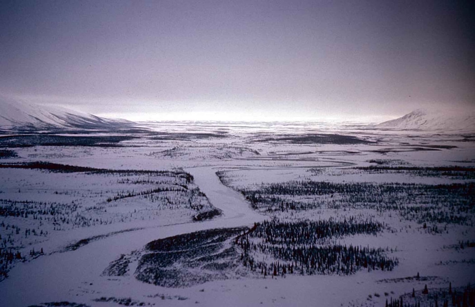 Canada river winter