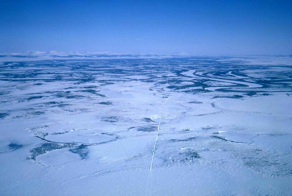 Countryside ice scenic