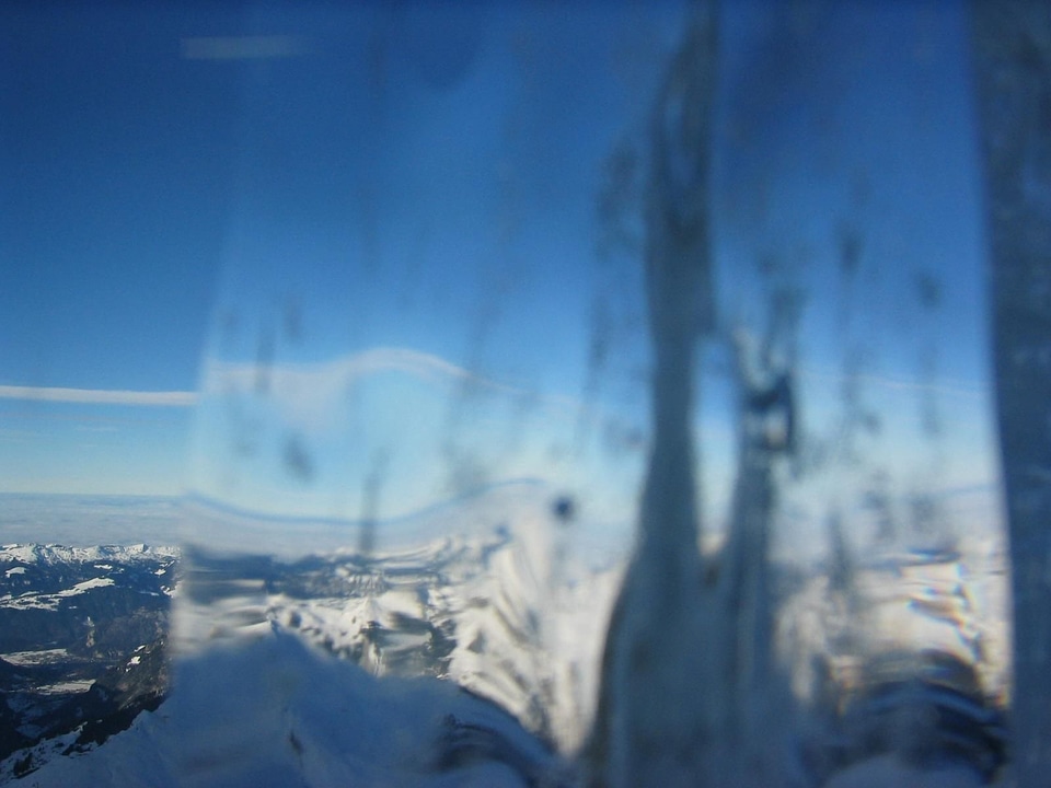 Close close-up ice