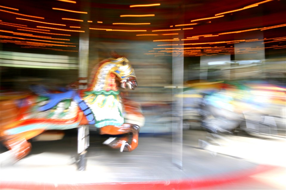 New York October 08: Central Park Carousel