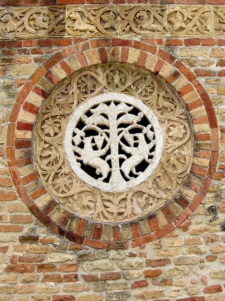 Brick architecture building