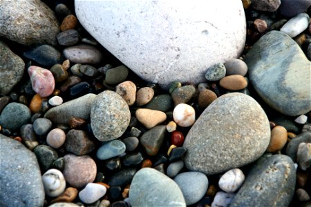 Pebbles on Llandudno beach