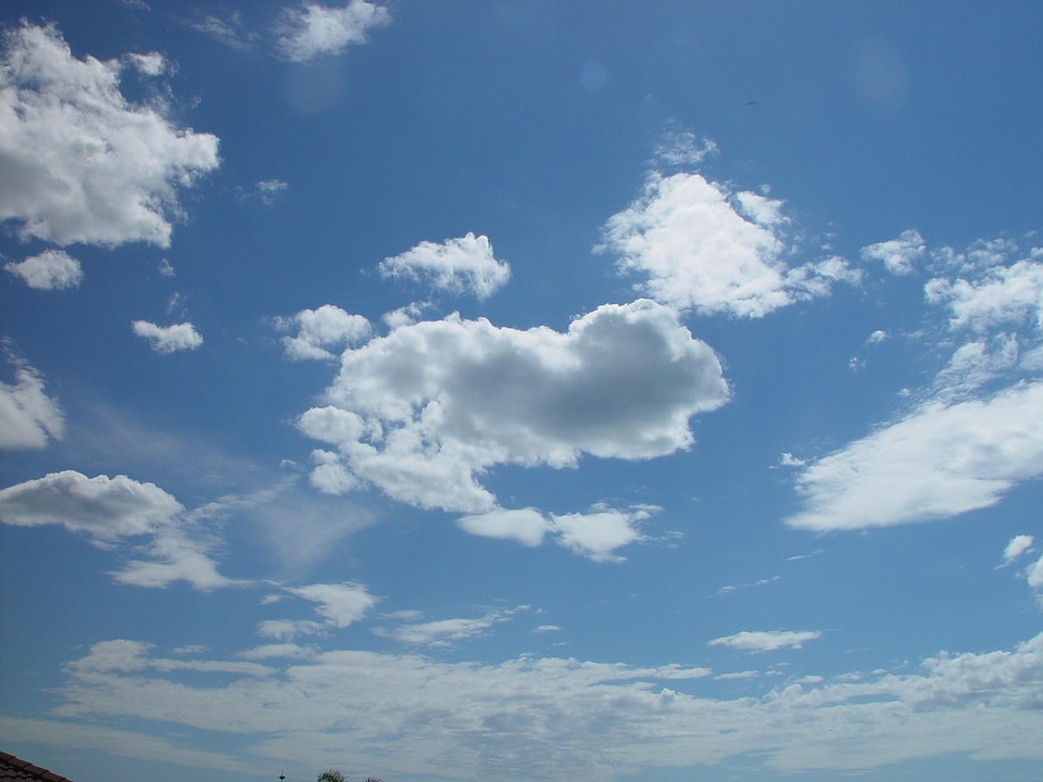 Blue blue sky clouds