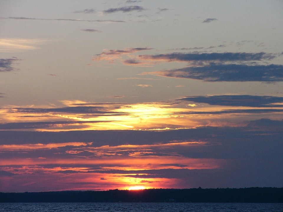 Clouds sky sunset