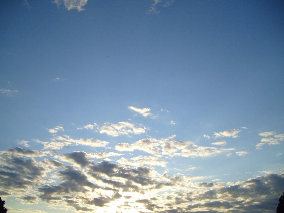 Clouds countryside sky