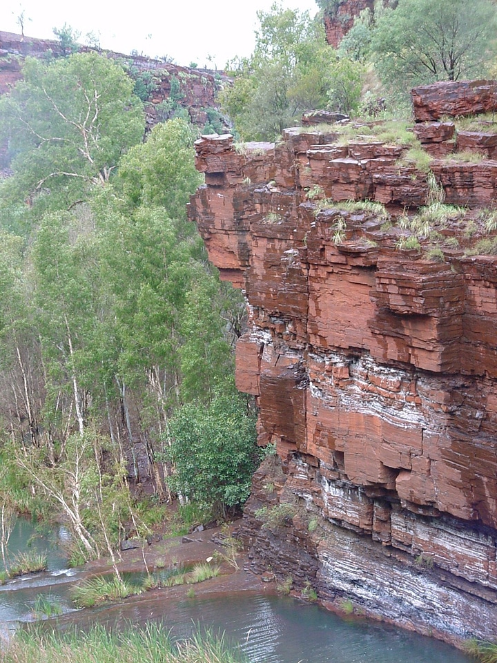 Rock waterfalls 