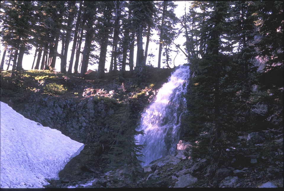 Cascade obsidian waterfalls
