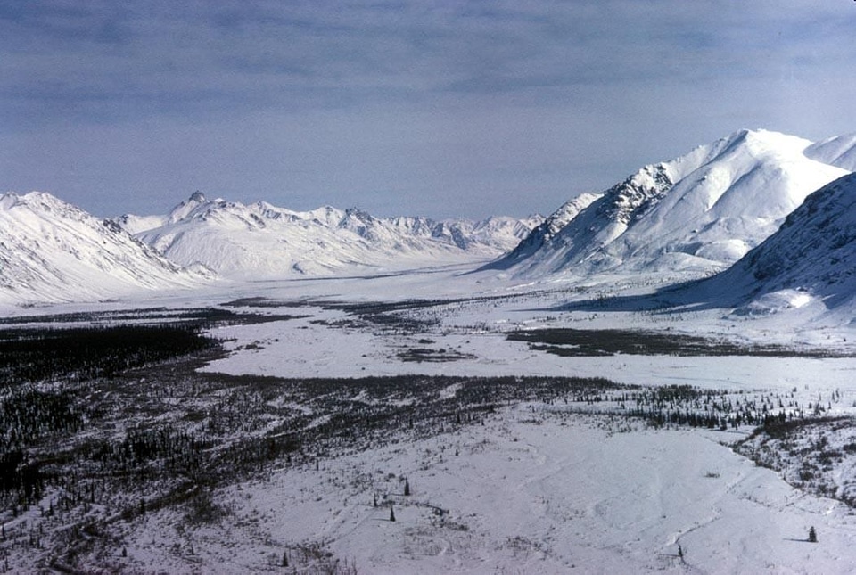 Arctic camp winter