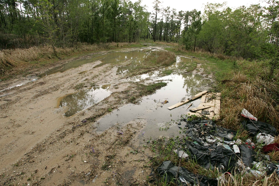 Cause damage debris