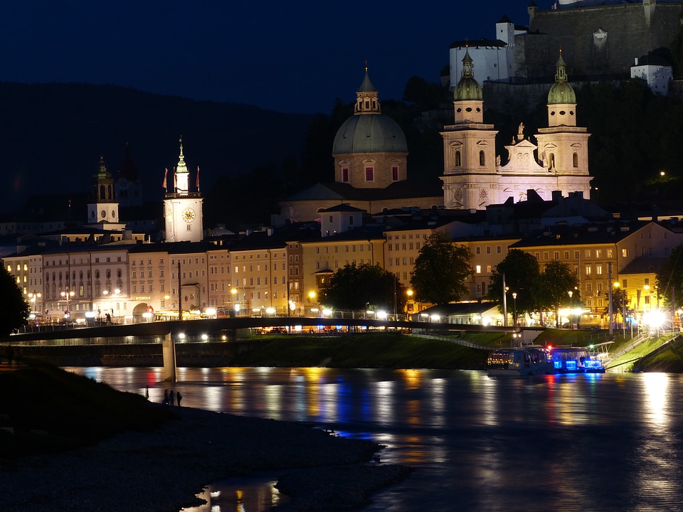 River lighting night
