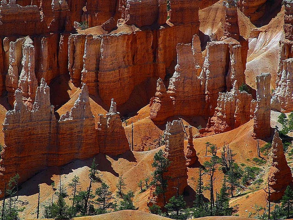 Deserts orange sand