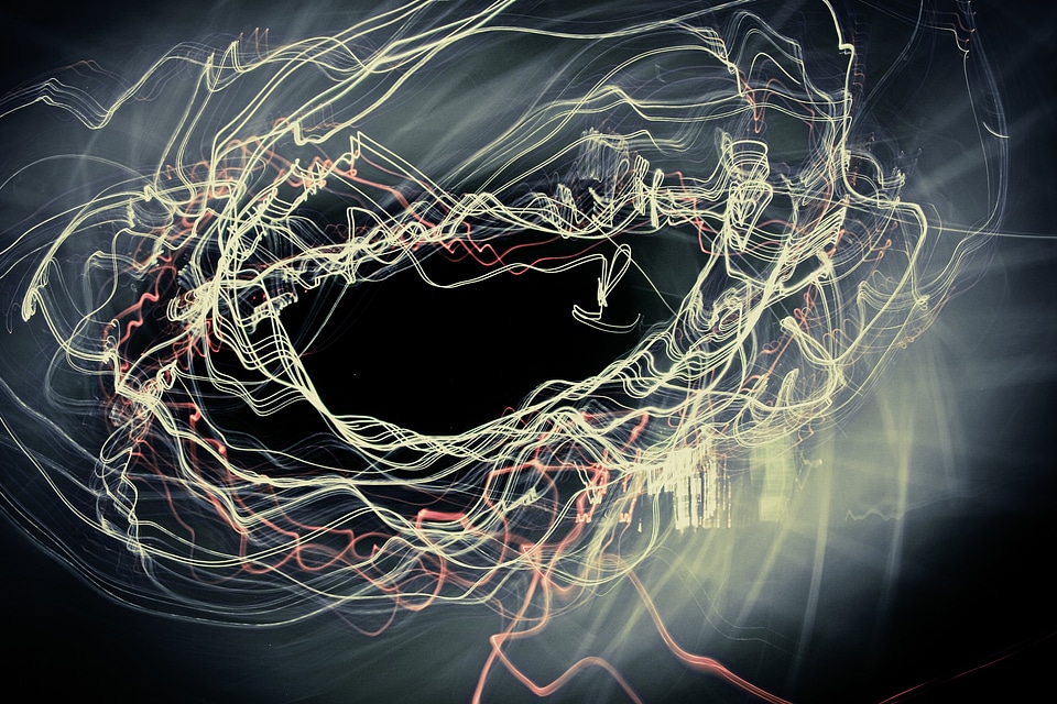 Modern art creative flow motion