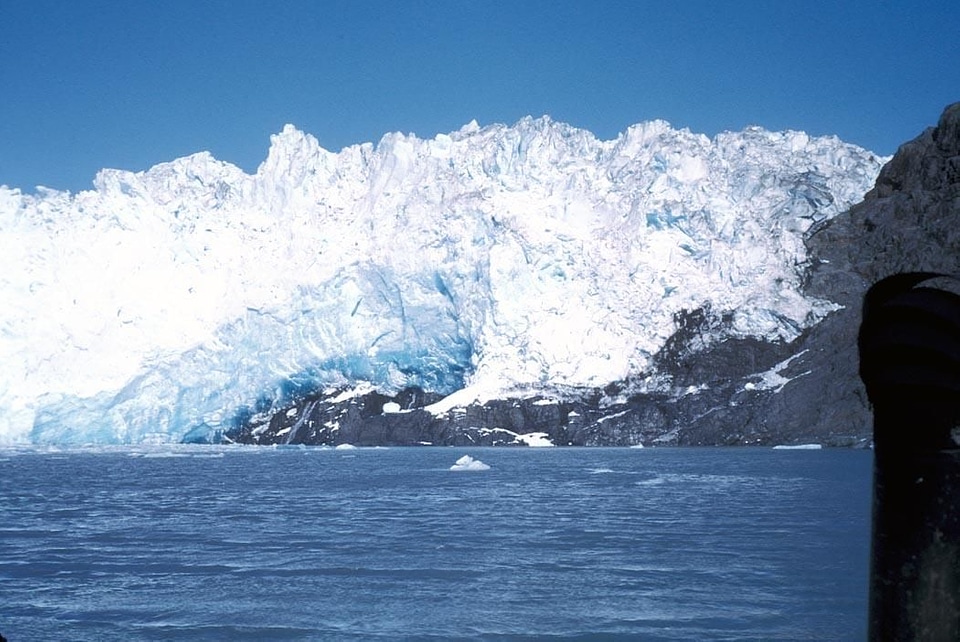Close close-up glacier