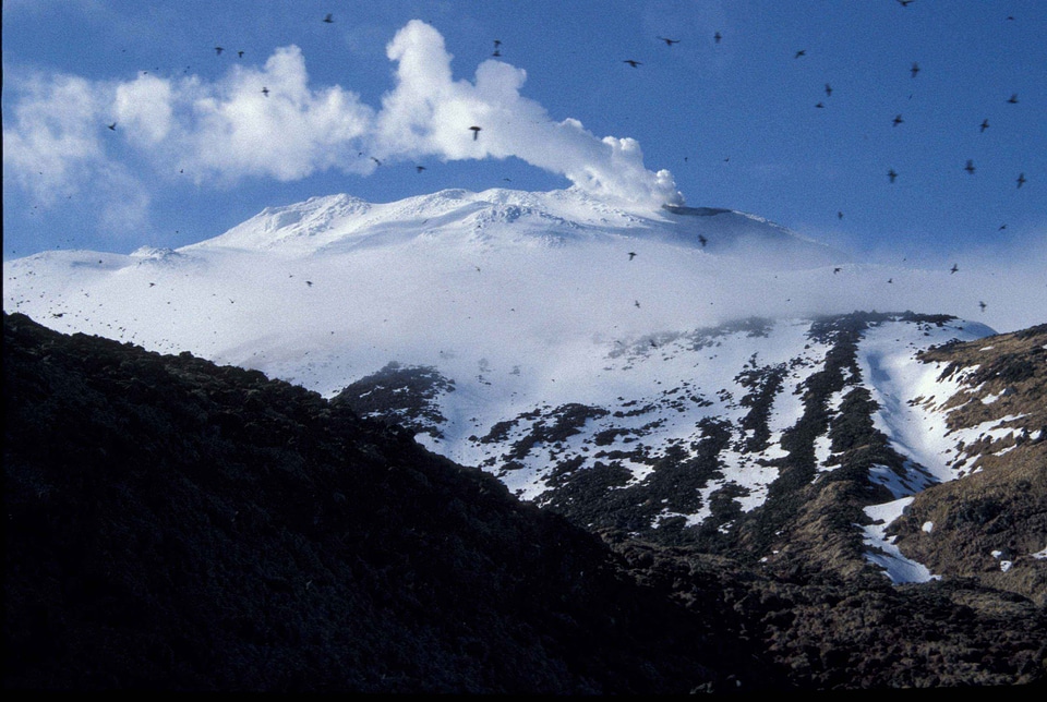 Smoke volcano photo