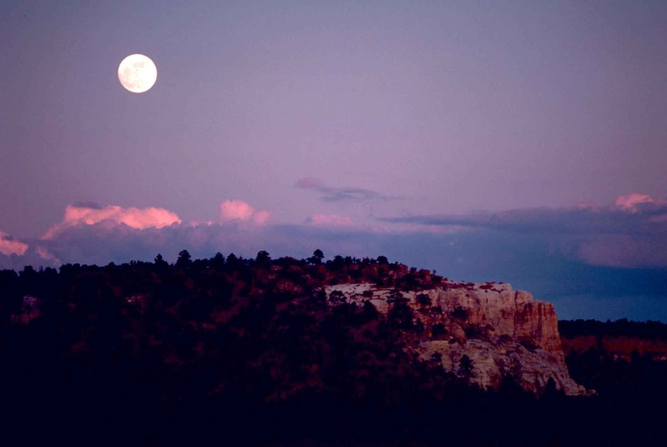 Monument moon mountain