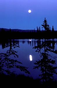 Camp moonscape scenic