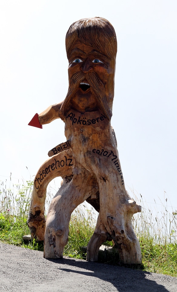 Carved tree root